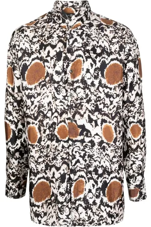 Edward Crutchley Camisa manga larga con motivo abstracto