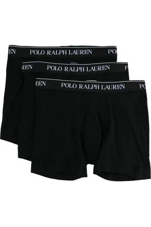 Ralph Lauren Juego de tres bóxeres con logo en la pretina