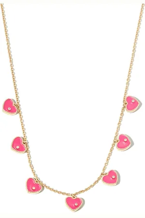 YVONNE LÉON Collar en oro amarillo de 9kt con diamantes y esmalte