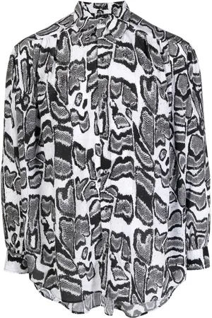 Edward Crutchley Camisa manga larga con motivo abstracto