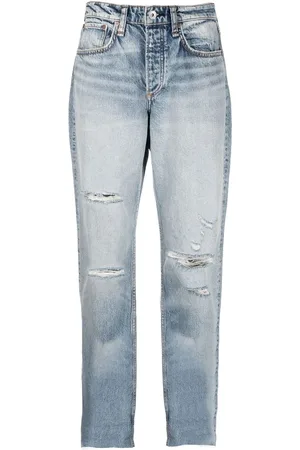 RAG&BONE Jeans capri con efecto envejecido