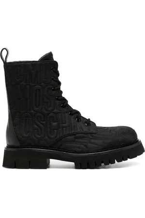 Moschino Botines con logo bordado
