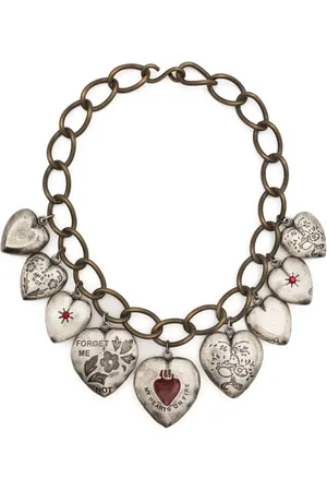 Marni Collar de cadena con motivo de corazón