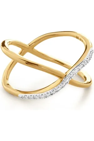 Monica Vinader Anillo Riva con diamante