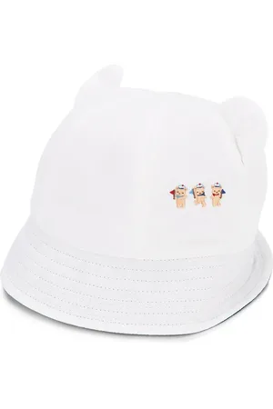 Familiar Gorra con detalle en forma orejas de oso y bordado de osos