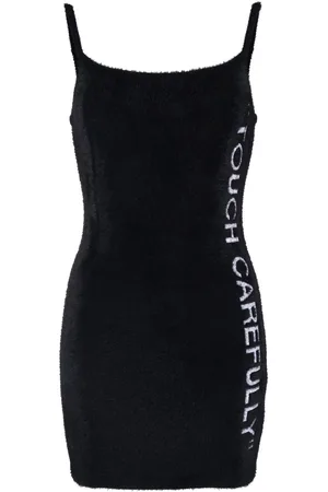 OFF-WHITE Vestido corto con eslogan