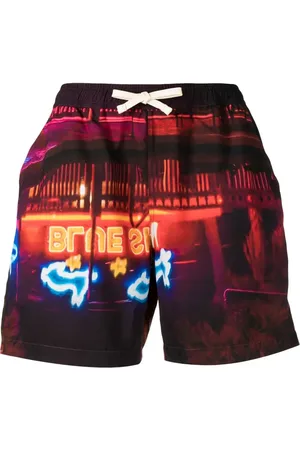 BLUE SKY INN Bermudas náutica con estampado gráfico