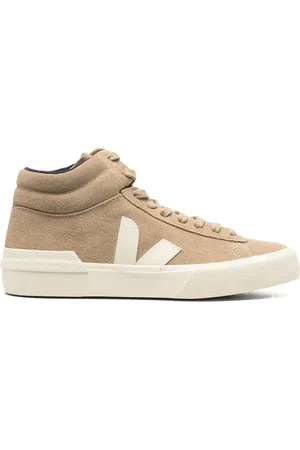 Veja Tenis altos con agujetas y logo V