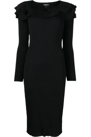 Paule Ka Vestido midi con ribete tejido