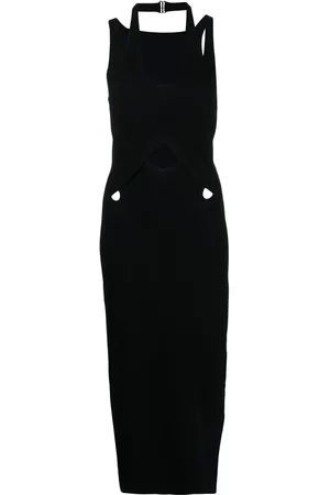 DION LEE Vestido midi con detalle de aberturas