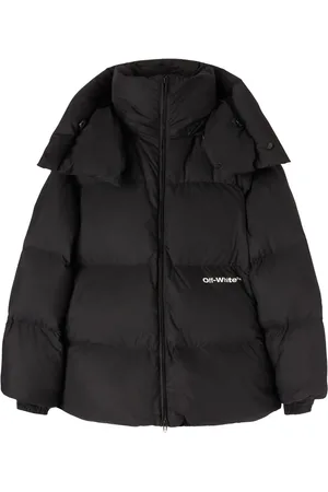 OFF-WHITE Chamarra capitonada con logo estampado