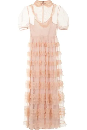 RED Valentino Vestido con volantes en point d