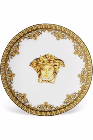 VERSACE Plato Baroque Bianco de 10cm