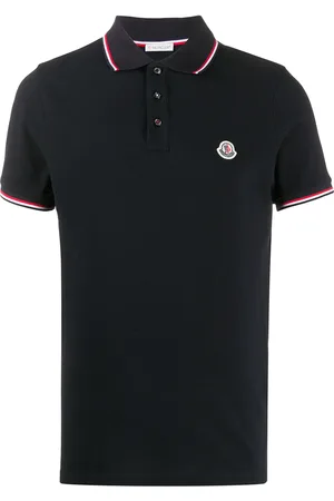 Moncler Playera tipo polo con aplique del logo y mangas cortas