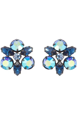 Susan Caplan Aretes de clip con detalles de cristal 1950