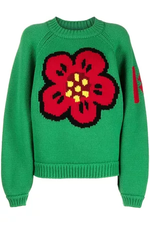 Kenzo Suéter con motivo Boke Flower