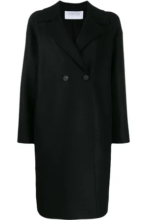 Harris Wharf London Abrigo estilo boxy con doble botonadura