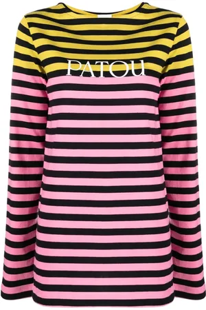 Patou Playera manga larga con rayas estampadas