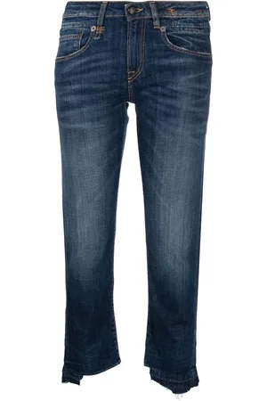R13 Jeans capri con tiro alto