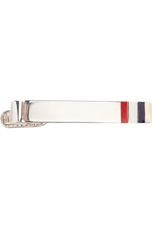 Thom Browne Clip de corbata con detalle de rayas