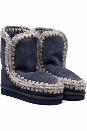Mou Botines con costura en contraste