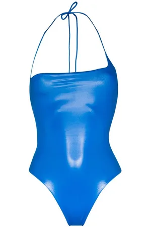 The Attico Traje de baño cruzado con cuello halter