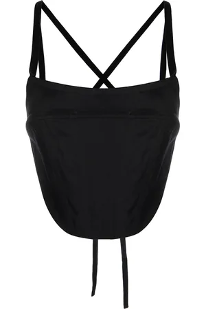 ROSETTA GETTY Top estilo corset con espalda descubierta