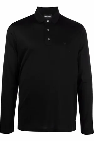 Emporio Armani Playera tipo polo con logo estampado