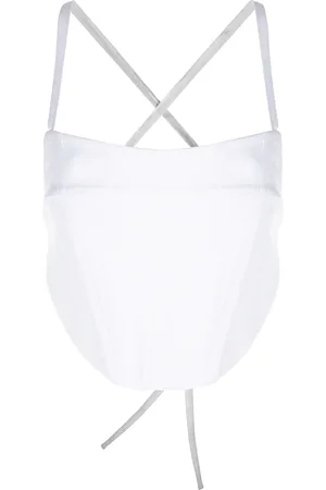 ROSETTA GETTY Top estilo corset con espalda descubierta