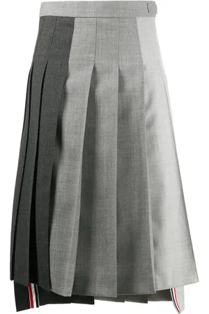 Thom Browne Falda Fun-Mix con diseño plisado