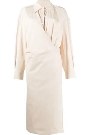 LEMAIRE Vestido camisero con diseño retorcido