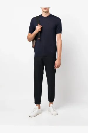Emporio Armani Suéter manga corta con cuello redondo