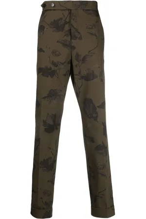 Erdem Pantalones de vestir con estampado floral