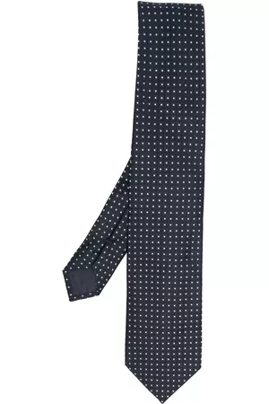 D4.0 Hombre Pajaritas - Corbata de seda con motivo geométrico