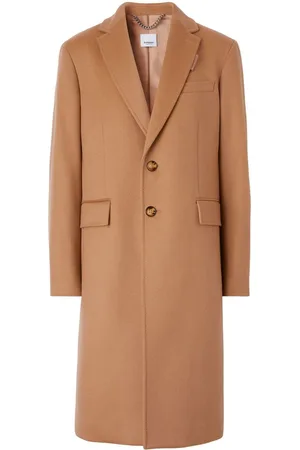Burberry Abrigo con solapa de muesca y botones