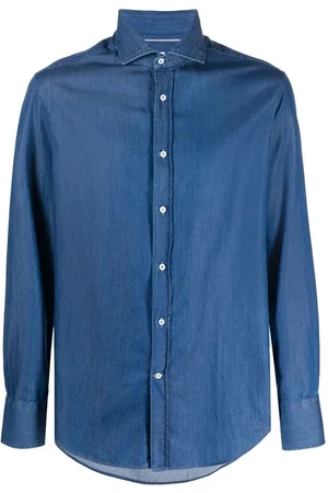 Brunello Cucinelli Camisa de mezclilla manga larga
