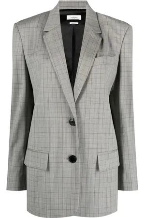 Marant Etoile Blazer con botones y cuadros estampados