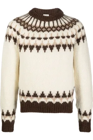 Saint Laurent Suéter de tejido Fair Isle