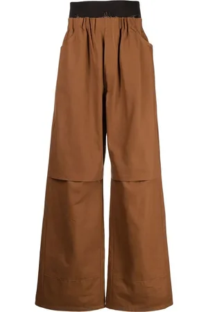 RAF SIMONS Pantalones con pretina fruncida