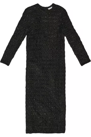 Balenciaga Mujer Midi - Vestido midi con tejido metalizado
