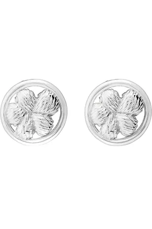 TANE México 1942 Aretes Bordados Flower en plata de ley