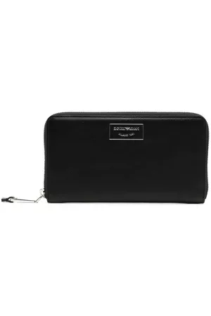 Emporio Armani Cartera con sello del logo y cierre
