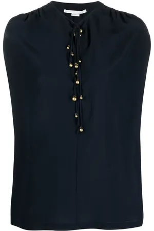 Stella McCartney Blusa de seda con botones
