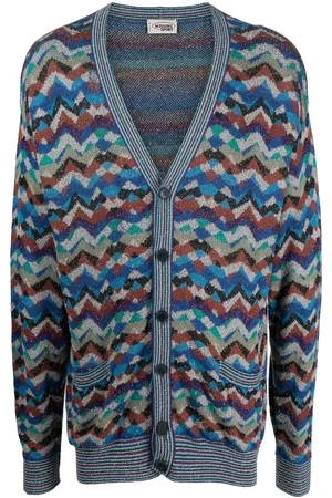 Missoni Cárdigan tejido en zigzag 1990