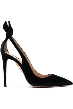 Aquazzura Zapatillas Bow Tie con tacón de 105mm