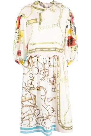 Comme des Garçons Vestido midi en tejido de ochos