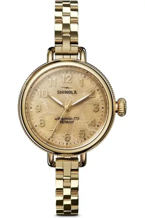 SHINOLA Reloj Birdy 3H de 34mm