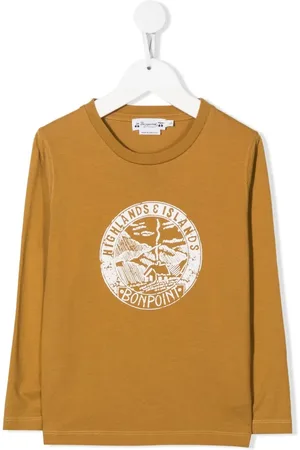 BONPOINT Playera manga larga con logo estampado