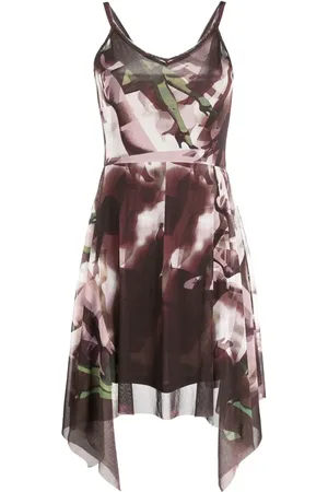 Jean Paul Gaultier Vestido asimétrico con estampado abstracto 1990