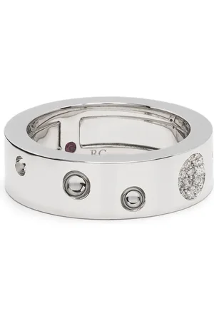 Roberto Coin Anillo Pois Moi en oro blanco de 18kt con diamantes